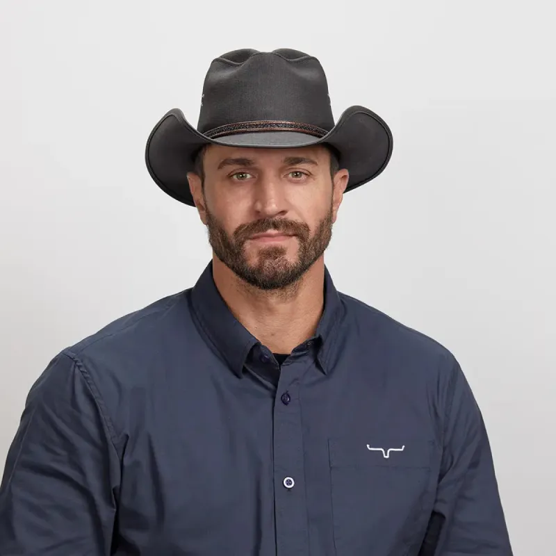 Stockade | Mens Waxed Cotton Cowboy Hat made by American Hat Makers