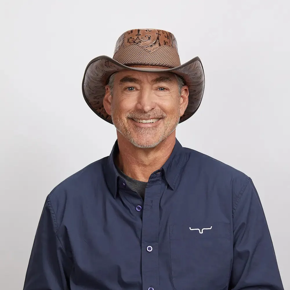 Sierra | Mens American Leather Cowboy Hat sold by American Hat Makers