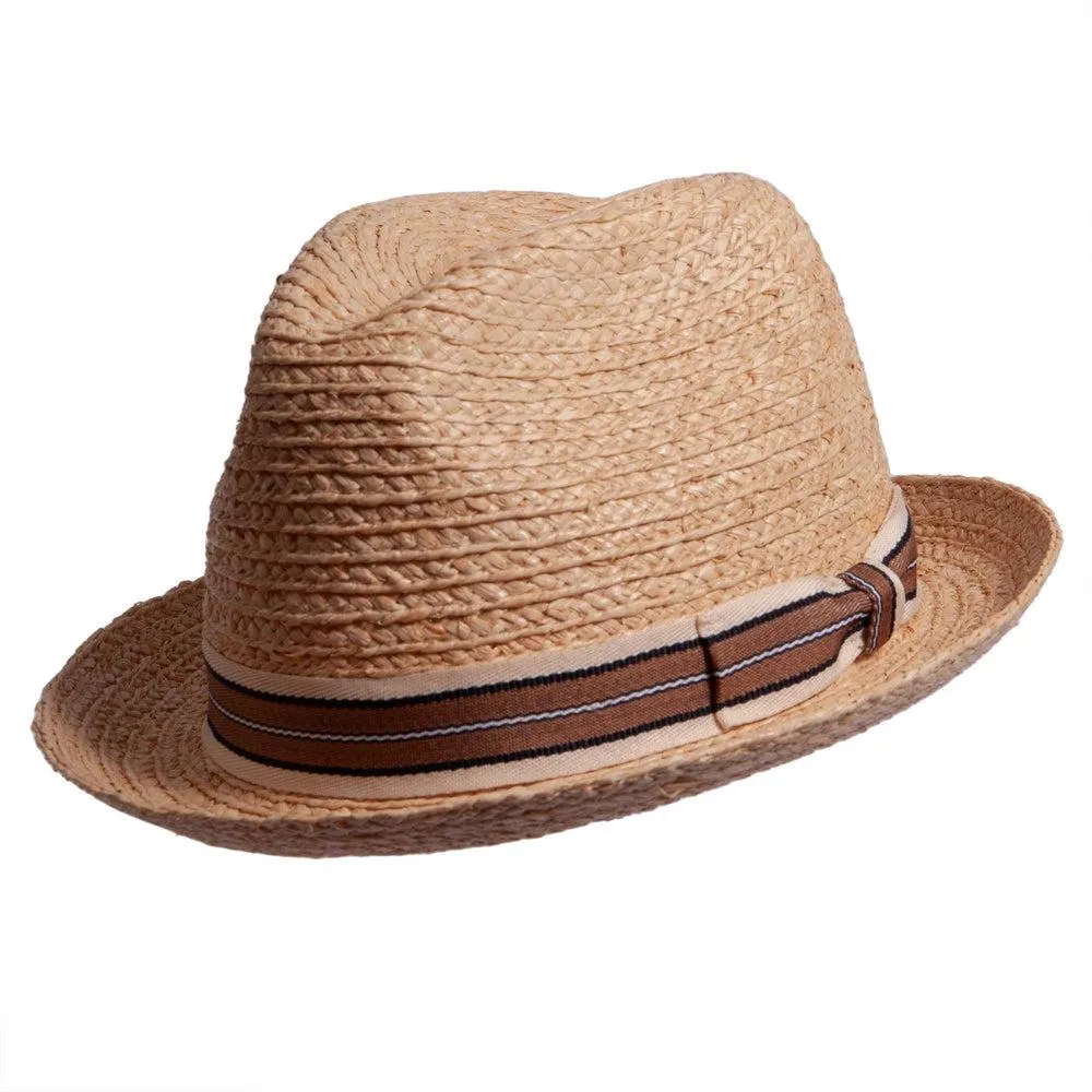 Elias | Womens Straw Fedora Hat sold by American Hat Makers product image thumbnail 2