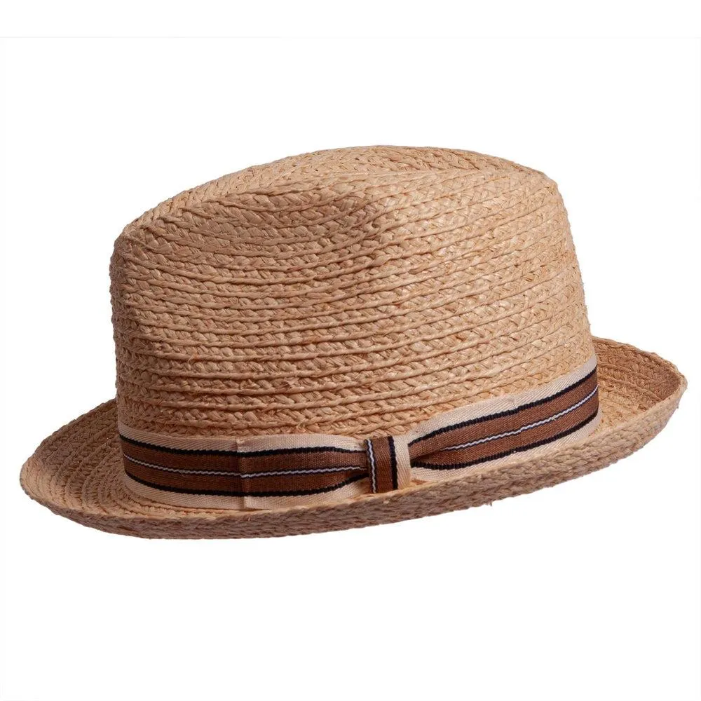 Elias | Womens Straw Fedora Hat sold by American Hat Makers product image thumbnail 5