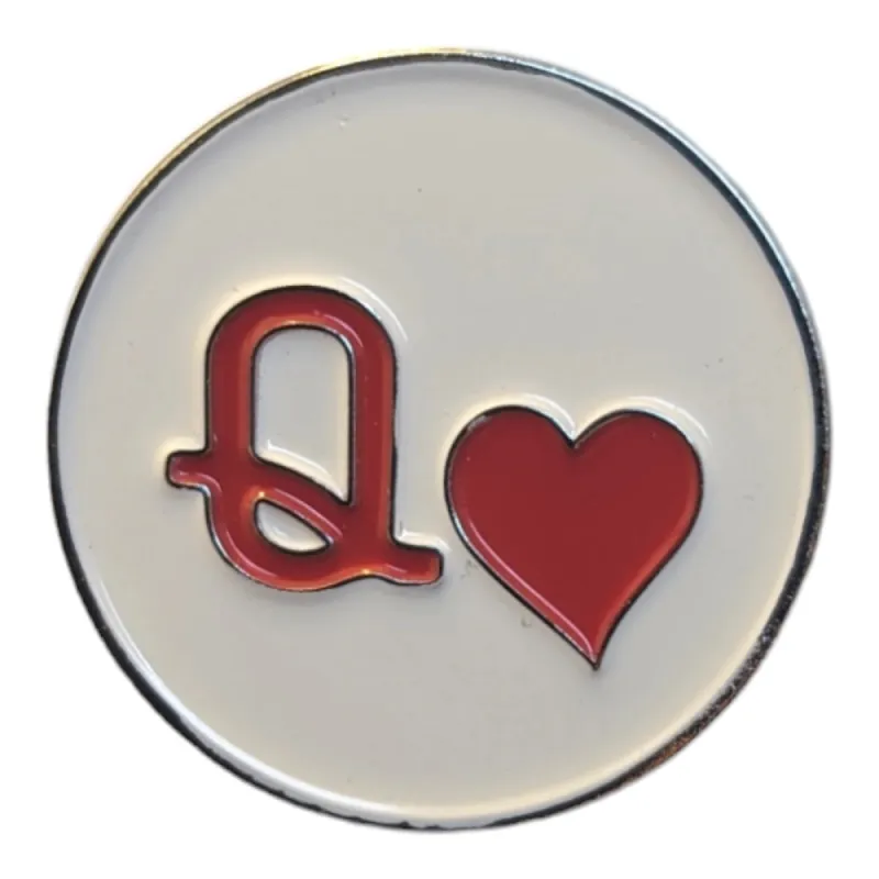 Queen Of Hearts | Magnetic Hat Pin sold by American Hat Makers