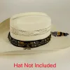 Terrell | Black Leather Hat Band sold by American Hat Makers