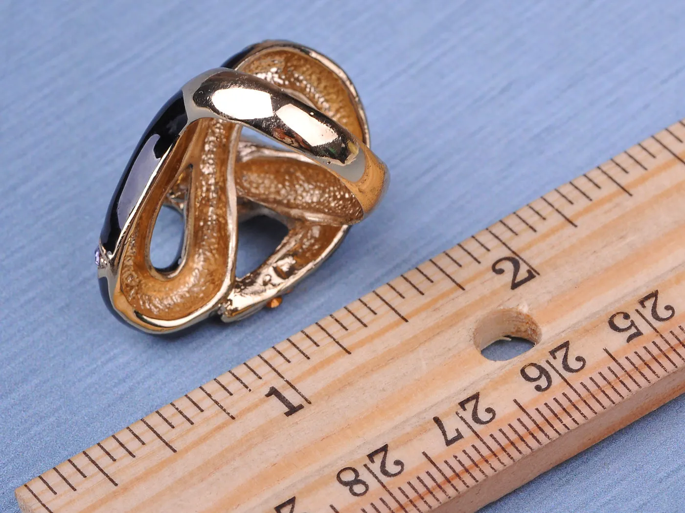 Black Gold Purple Wrap Around Snake Statement Rings sold by Anna-Kaci product image thumbnail 3