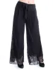 Anna-Kaci Womens Crochet Lace Boho Wide Leg High Waist Palazzo Trouser Pants sold by Anna-Kaci