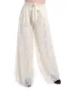 Anna-Kaci Womens Crochet Lace Boho Wide Leg High Waist Palazzo Trouser Pants sold by Anna-Kaci