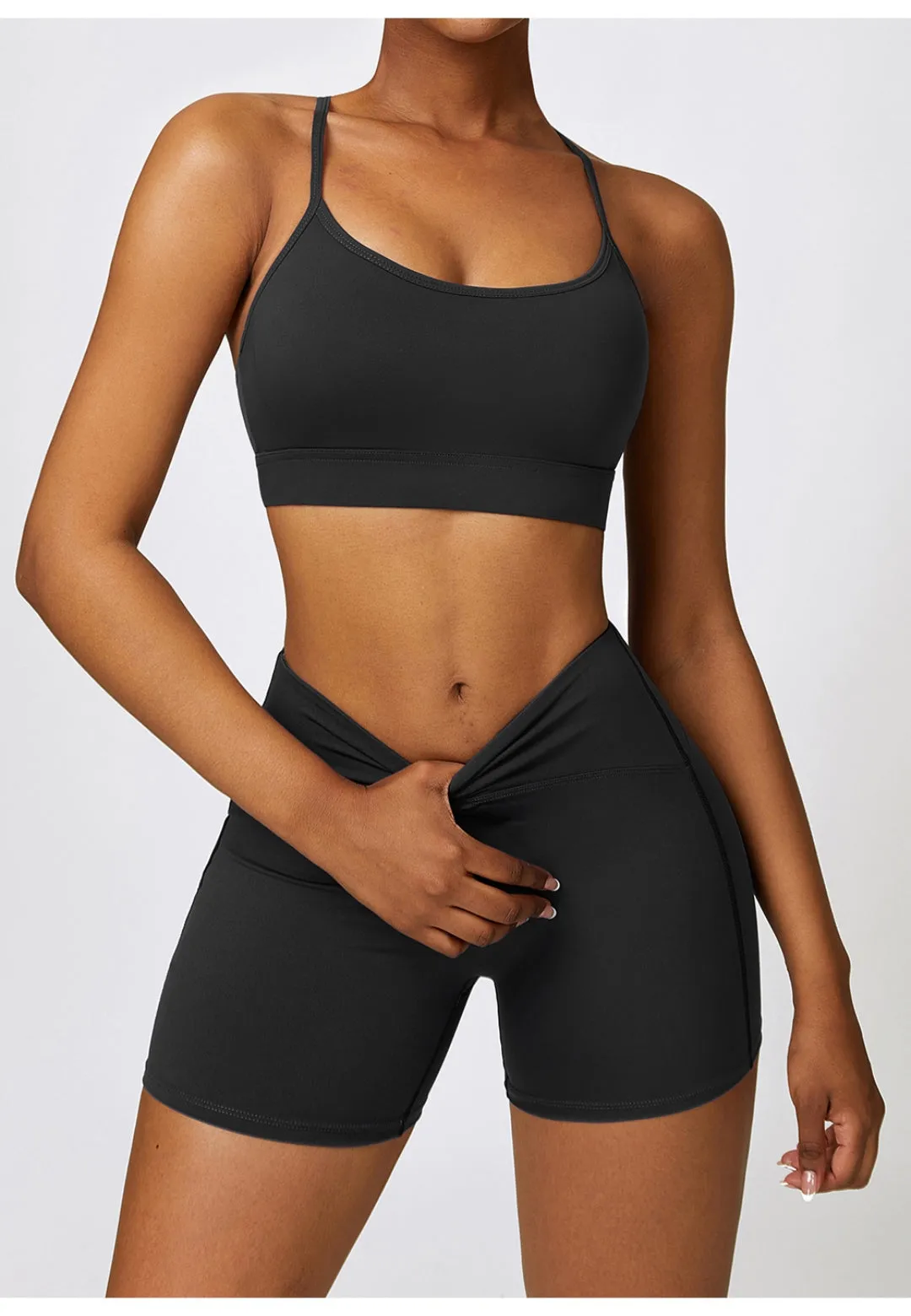 Solid Color Y-Back Activewear Sports Bra sold by Anna-Kaci product image thumbnail 3