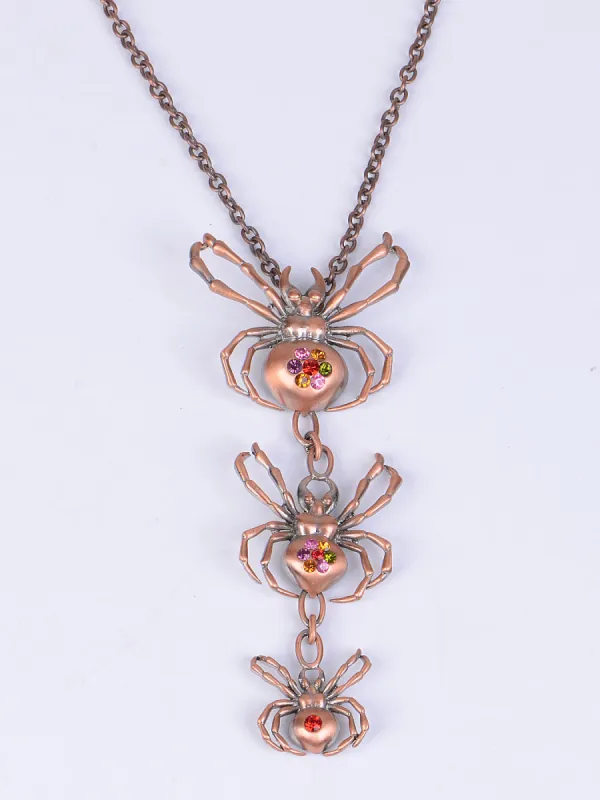 Three Spider Necklace Pendant sold by Anna-Kaci