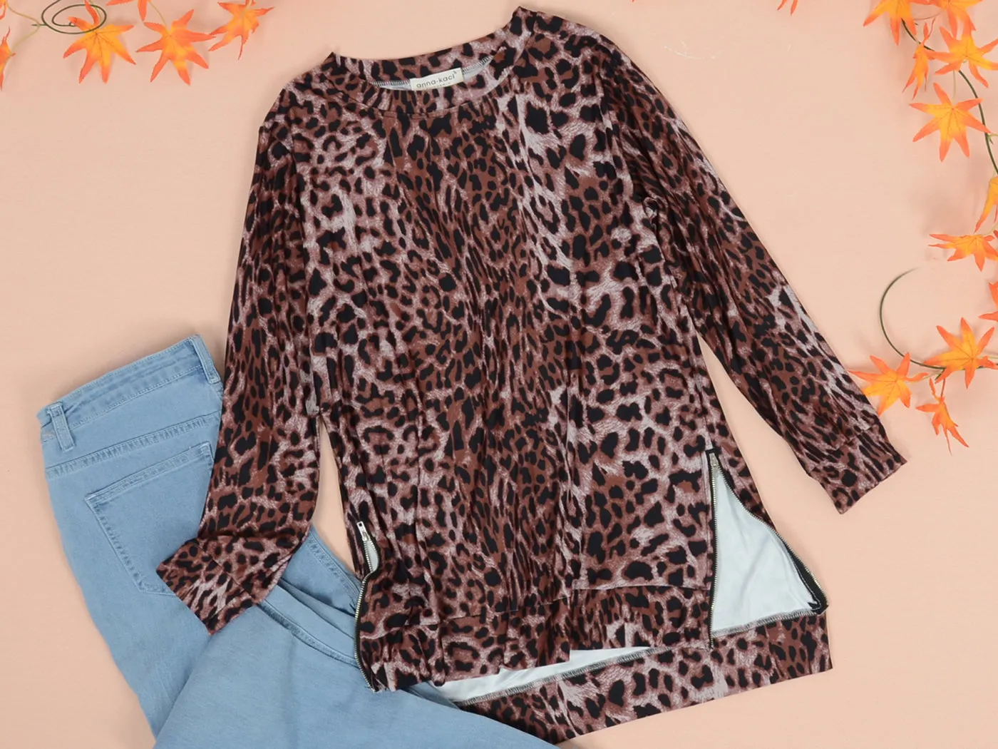 Anna-Kaci Women's Camouflage Long Sleeve Pullover Tunic Top Fall Crewneck Sweatshirts sold by Anna-Kaci product image thumbnail 4