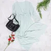 Flowy Ruffle Tunic Midi Dress sold by Anna-Kaci