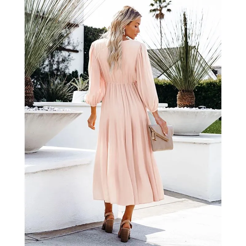 Flowy Ruffle Tunic Midi Dress sold by Anna-Kaci product image thumbnail 3