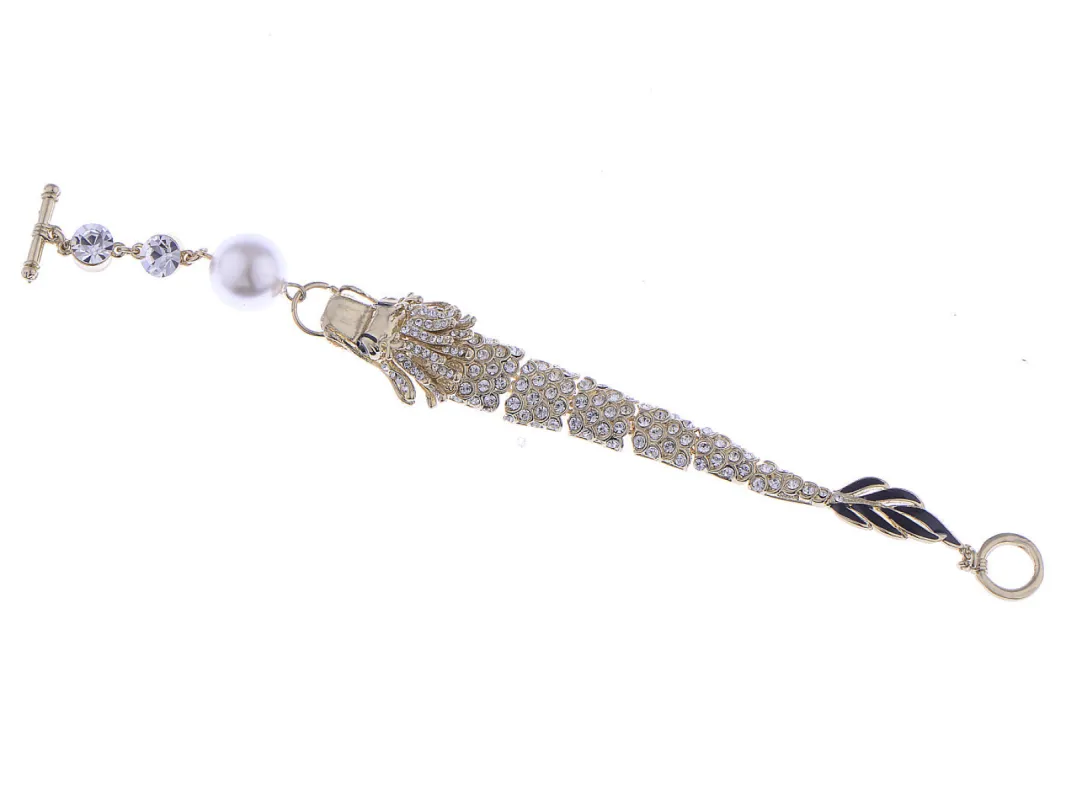 Swarovski Crystal Dazzling Flying Dragon Bracelet sold by Anna-Kaci