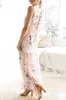 Soft Floral Pink Halter Dress sold by Anna-Kaci