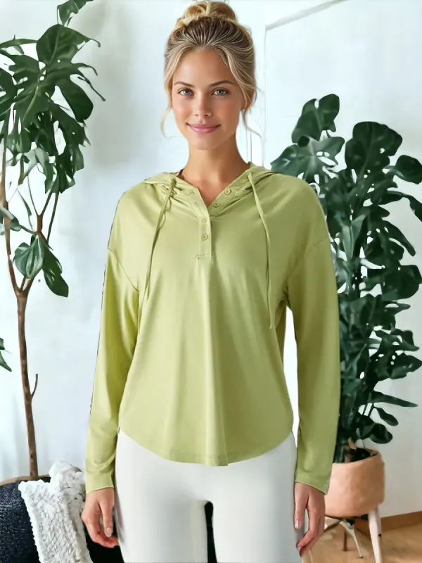Loose And Breathable Long Sleeved Casual Yoga Jacket sold by Anna-Kaci