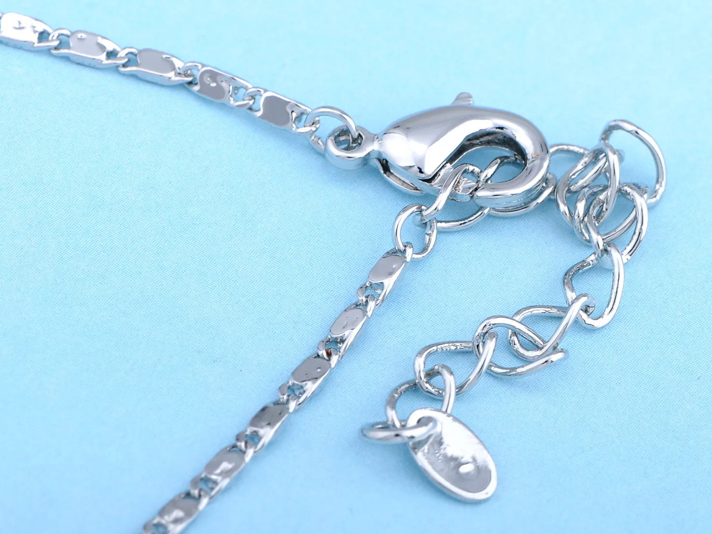 Swarovski Crystal Lighter Sapphire Flower Daisy Element Earring Necklace Set sold by Anna-Kaci product image thumbnail 5