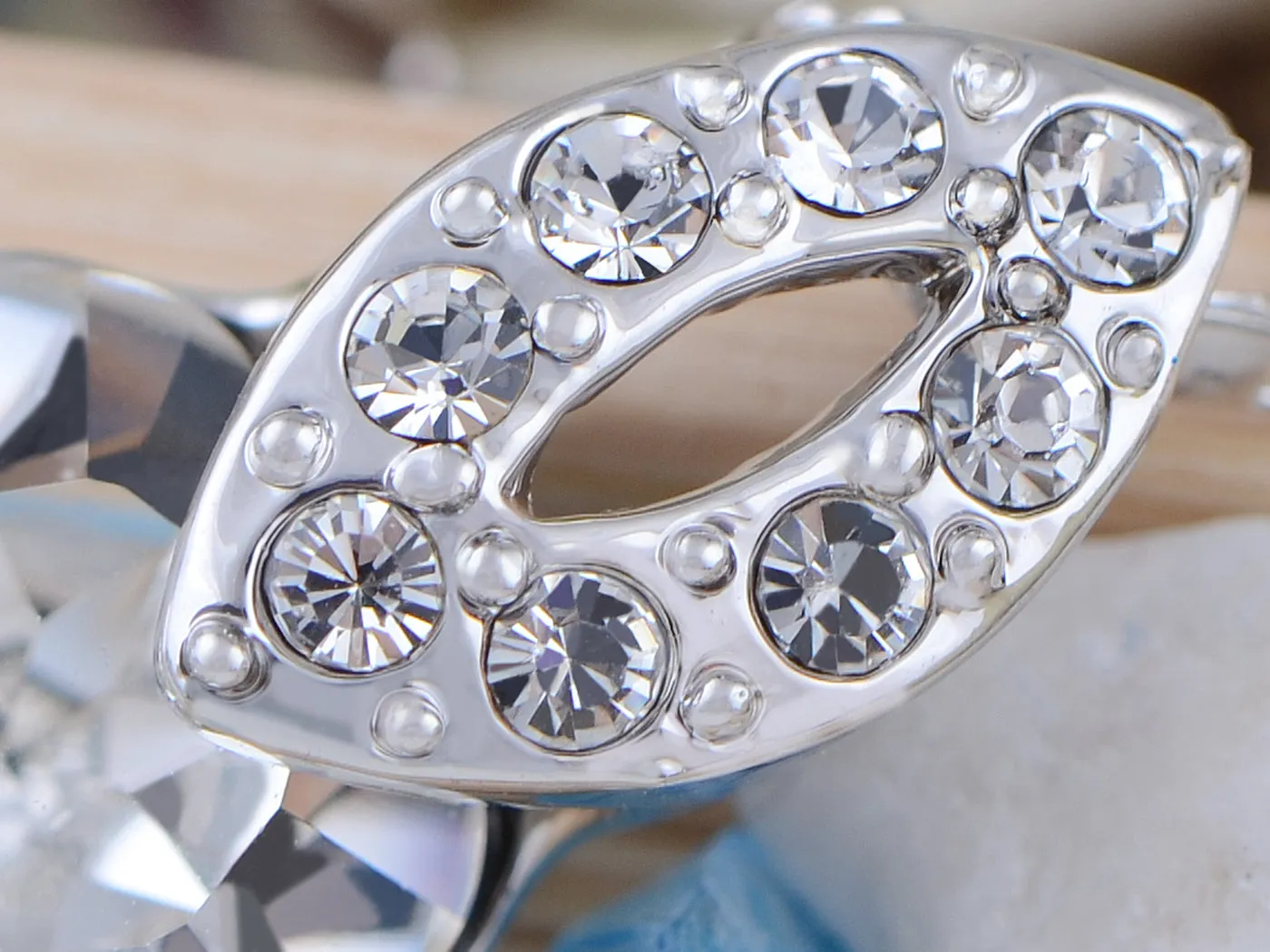 Swarovski Crystal Shadow Silver Elements Heart Necklace sold by Anna-Kaci product image thumbnail 3