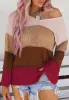Textured Knit Multicolor Sweater sold by Anna-Kaci