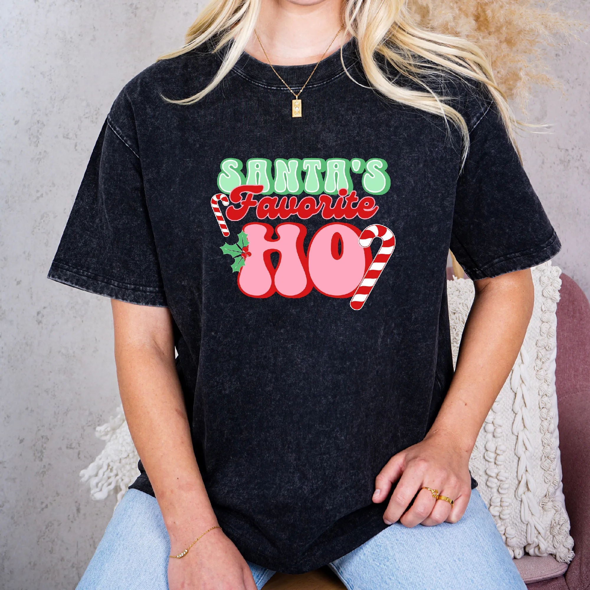 Merry and Mischievous: Santa's Favorite Ho Tee sold by Anna-Kaci