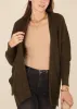 Waffle Knit Open Front Cardigan Sweater sold by Anna-Kaci