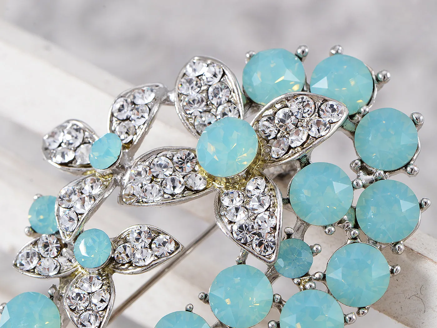 Blue Flower Bouquet Brooch Pin sold by Anna-Kaci product image thumbnail 3