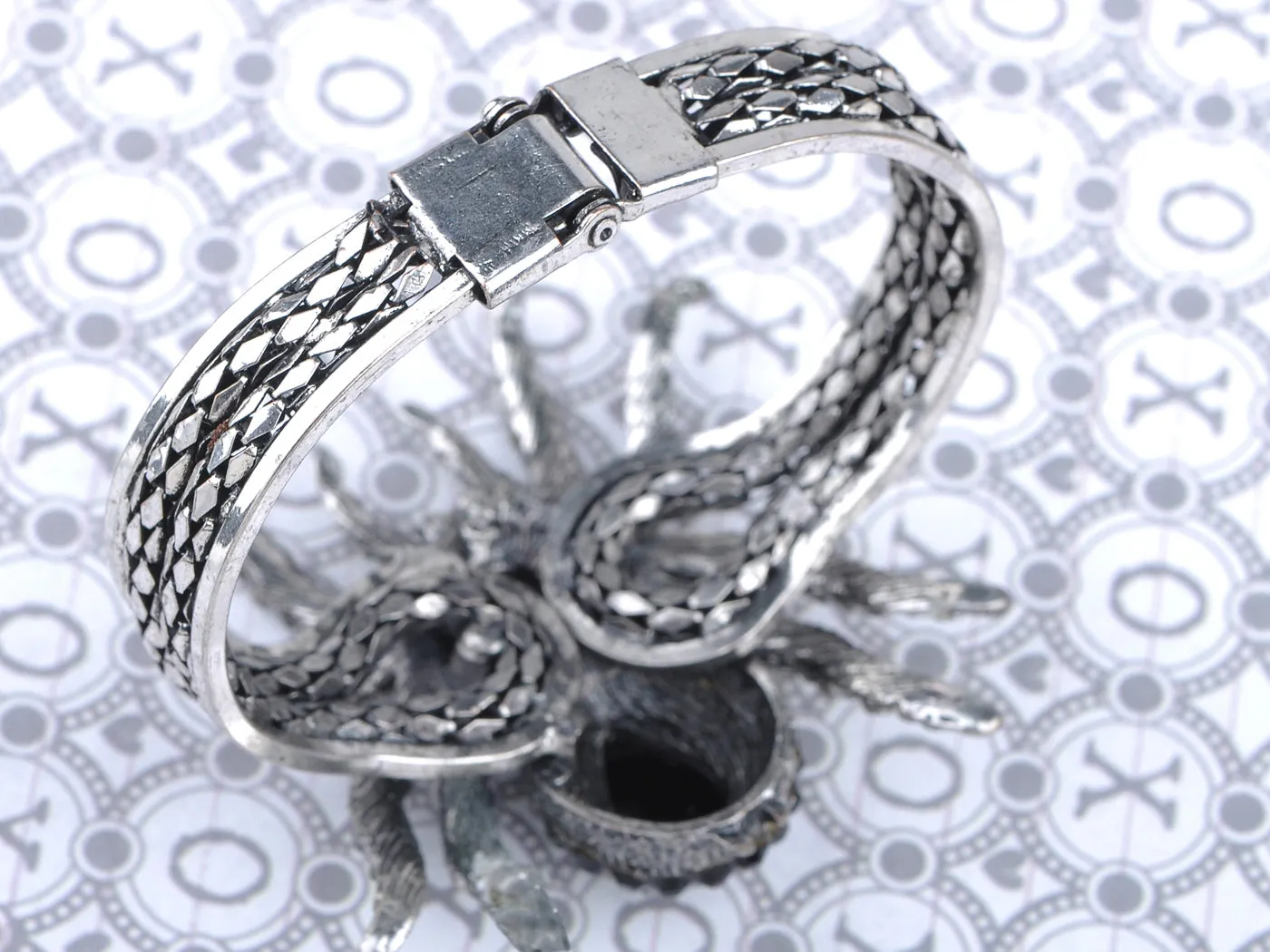 Spider Bangle Bracelet With Double Rhinestones sold by Anna-Kaci product image thumbnail 3