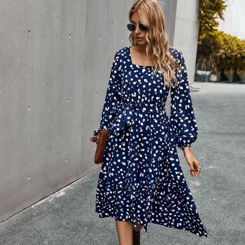 Square Neck Polka Dot Dress sold by Anna-Kaci