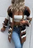 Mixed Striped Pattern Fall Cardigan sold by Anna-Kaci