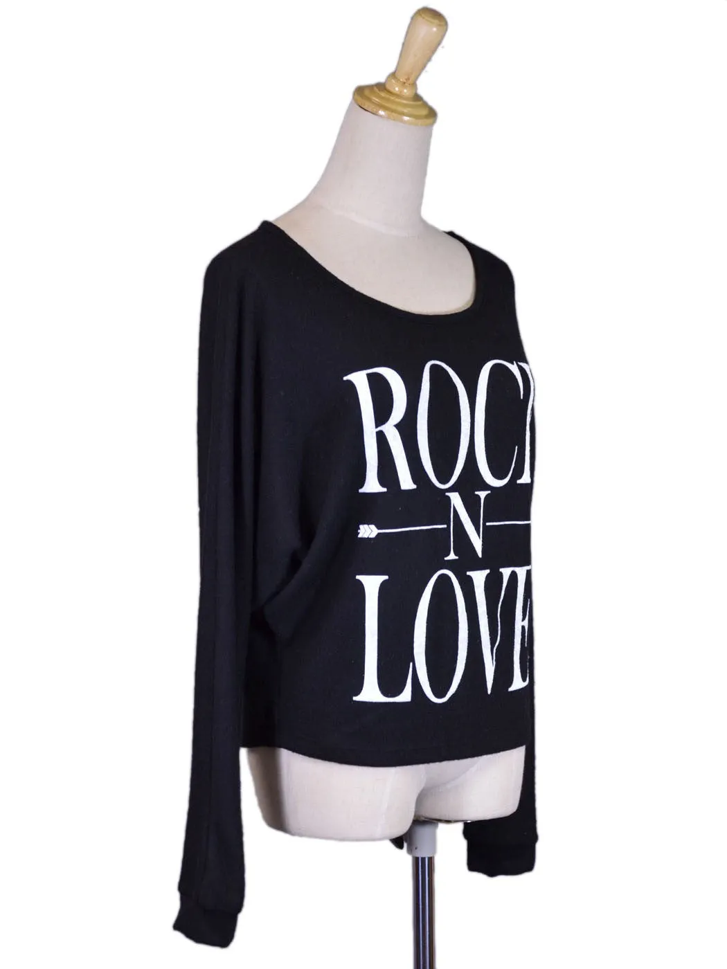 The Classic Rock-N-Love Casual Knit British Flag Heart Back Logo Long Sleeve Top sold by Anna-Kaci product image thumbnail 4