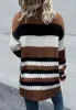 Mixed Striped Pattern Fall Cardigan sold by Anna-Kaci