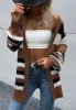 Mixed Striped Pattern Fall Cardigan sold by Anna-Kaci