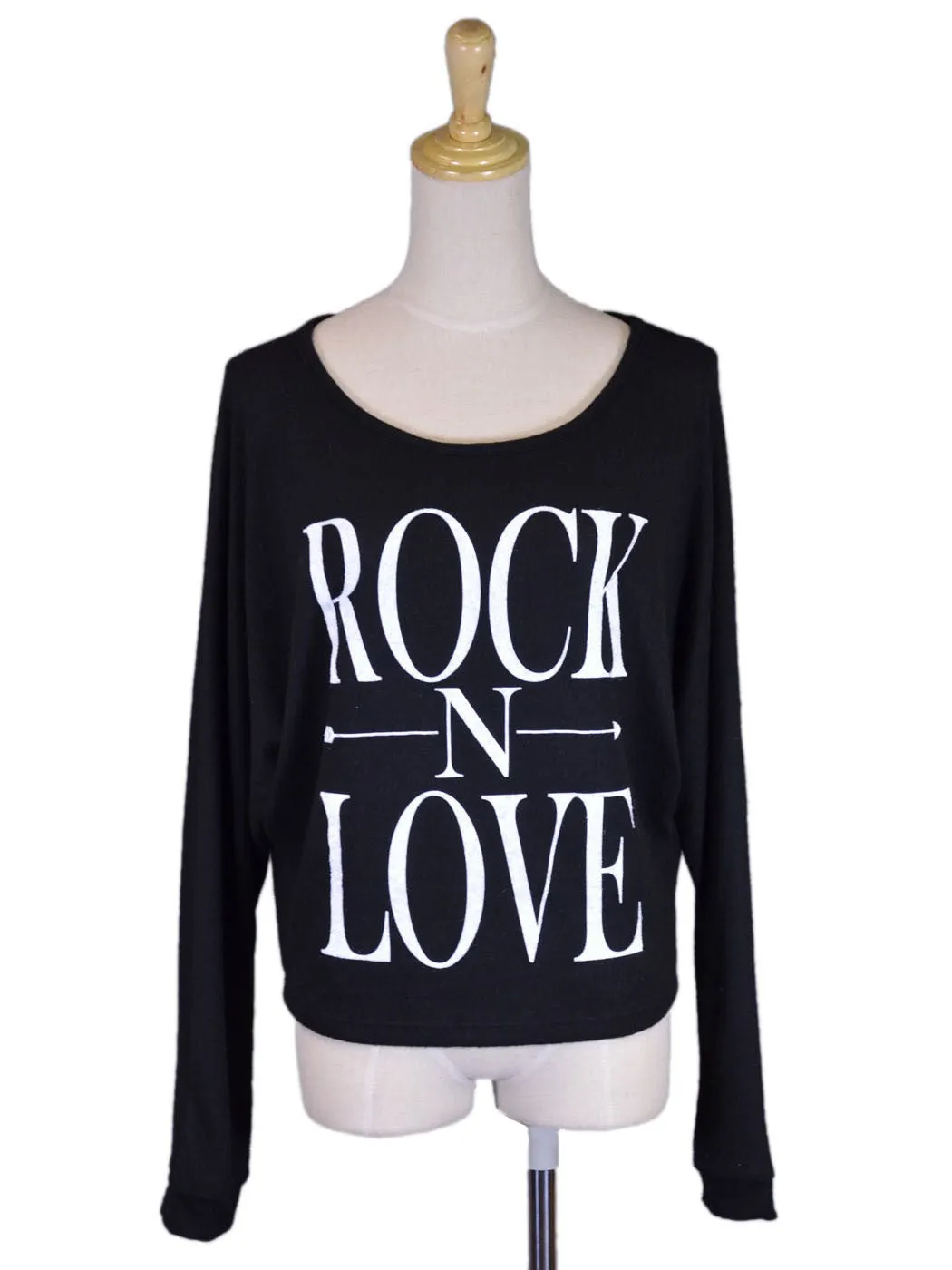 The Classic Rock-N-Love Casual Knit British Flag Heart Back Logo Long Sleeve Top sold by Anna-Kaci product image thumbnail 2