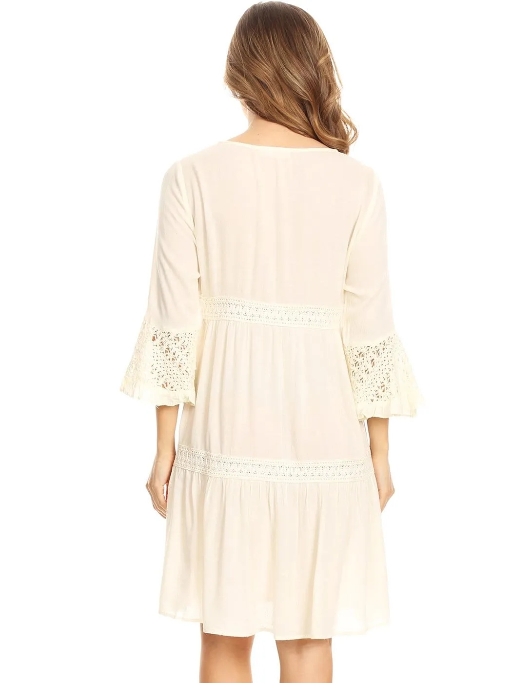 Bohemian Light Weight Lace Dress sold by Anna-Kaci product image thumbnail 4