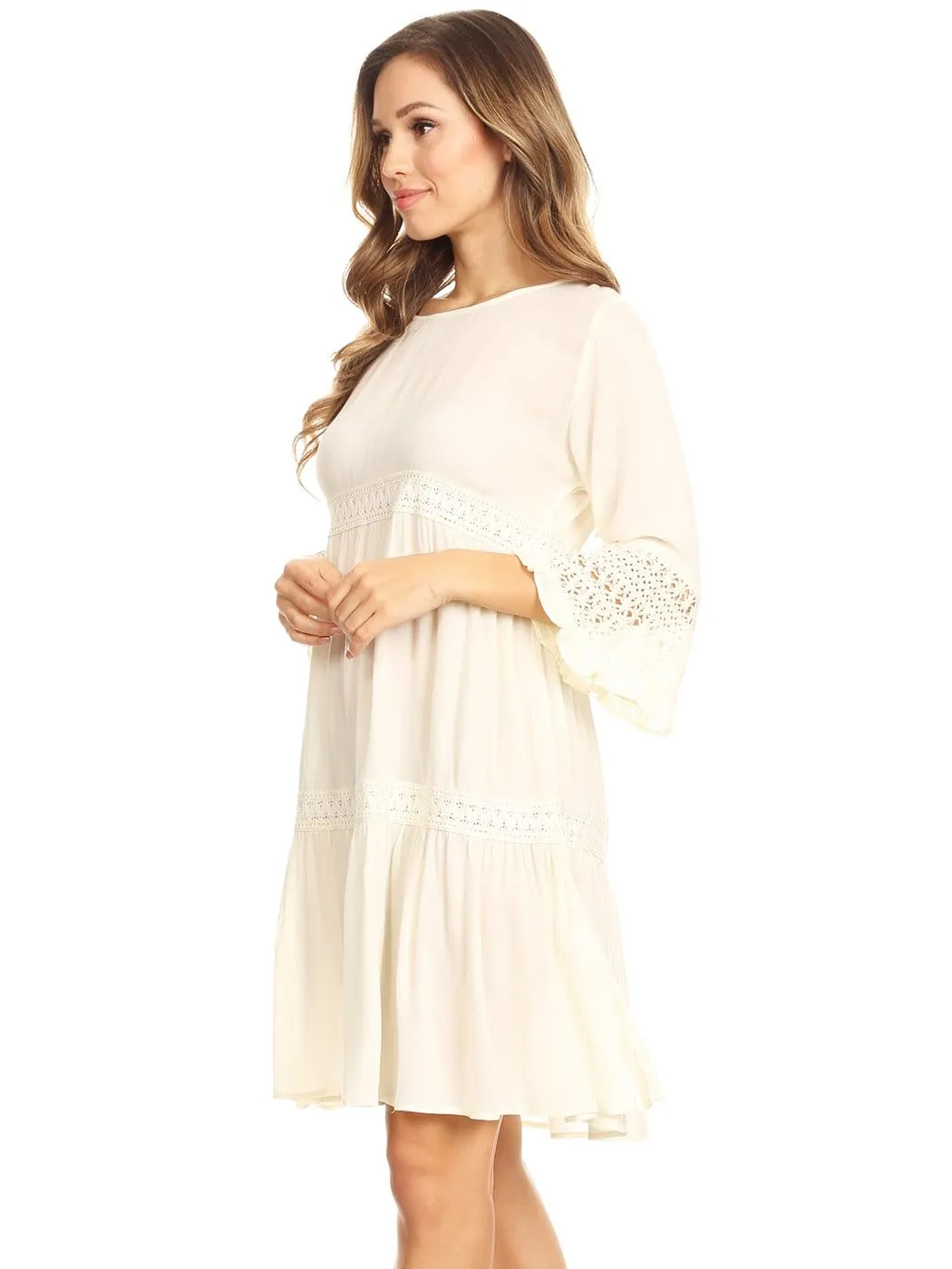 Bohemian Light Weight Lace Dress sold by Anna-Kaci product image thumbnail 2