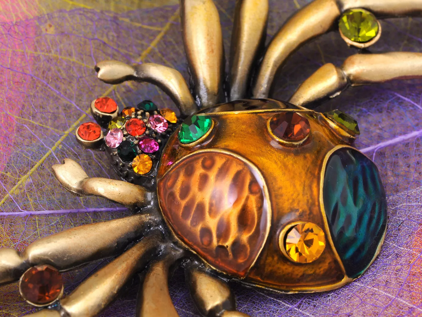 Super Enamel Paint Spider Insect Pin Brooch sold by Anna-Kaci product image thumbnail 4