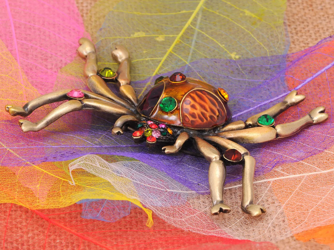 Super Enamel Paint Spider Insect Pin Brooch sold by Anna-Kaci product image thumbnail 2