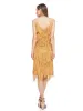 Sequin Fringe Flapper Midi Dress sold by Anna-Kaci