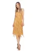 Sequin Fringe Flapper Midi Dress sold by Anna-Kaci