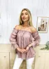 Semi Sheer Boho Peasant Off the Shoulder Top sold by Anna-Kaci