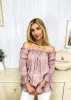 Semi Sheer Boho Peasant Off the Shoulder Top sold by Anna-Kaci