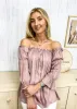 Semi Sheer Boho Peasant Off the Shoulder Top sold by Anna-Kaci