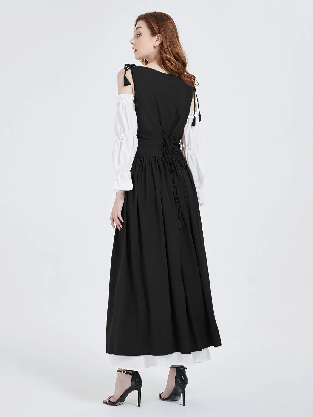 Anna-Kaci Women's Vintage Renaissance Laced-Up Medieval Irish Dress Set sold by Anna-Kaci product image thumbnail 2