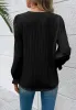 Crochet Lace Trim Textured Blouse sold by Anna-Kaci