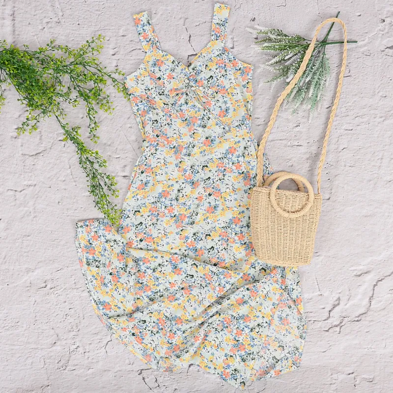 Slip Summer Floral Dress sold by Anna-Kaci