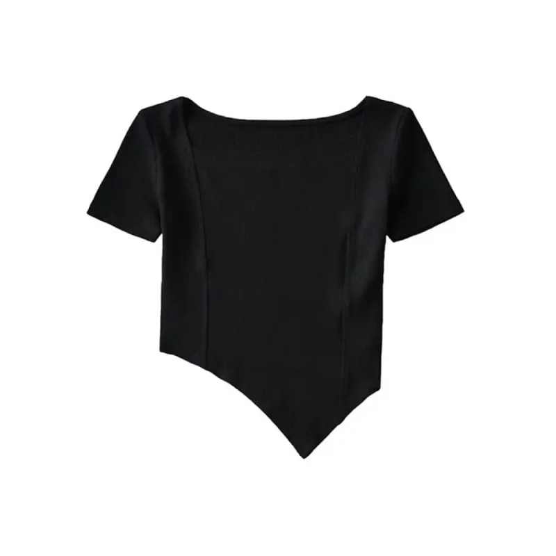 Curved Hem Princess Seam Shirt sold by Anna-Kaci