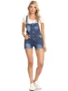 Distressed Denim Short Overalls sold by Anna-Kaci