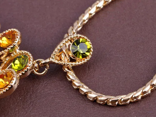 Swarovski Crystal Elements Multicolored Peacock Bird Necklace sold by Anna-Kaci product image thumbnail 5