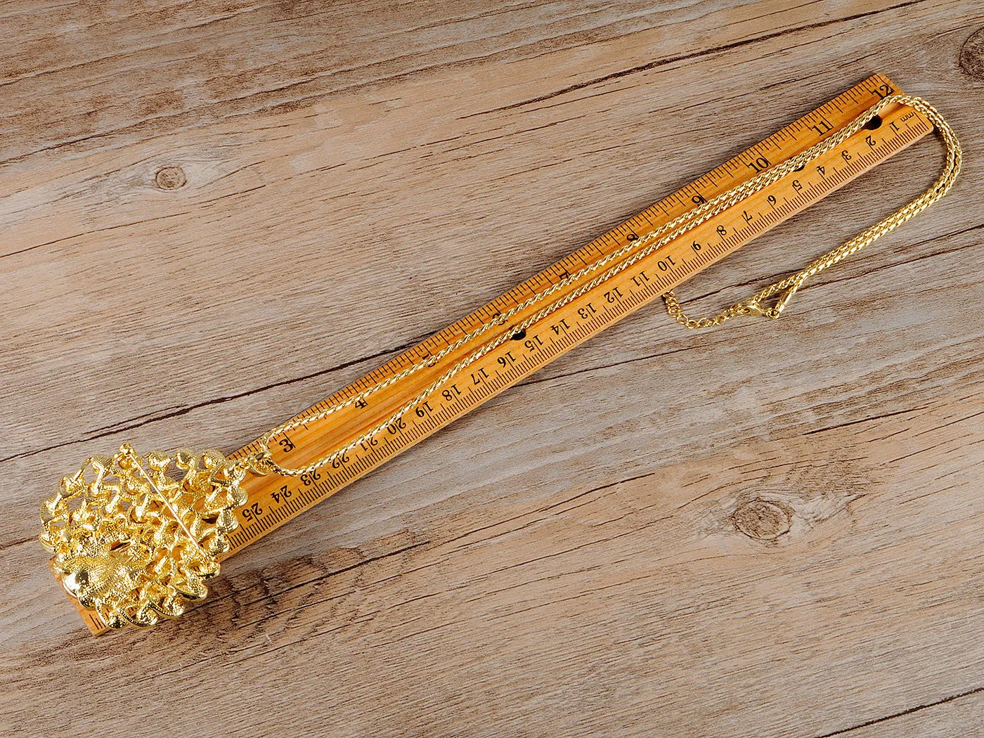 Swarovski Crystal Elements Multicolored Peacock Bird Necklace sold by Anna-Kaci product image thumbnail 3