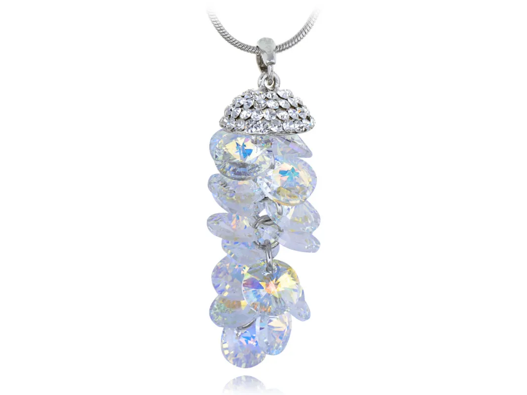 Swarovski Crystal Iridescent Gemss Dangle Pendant Necklace sold by Anna-Kaci