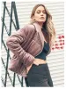 Velvet Zip Up Puffer Jacket sold by Anna-Kaci