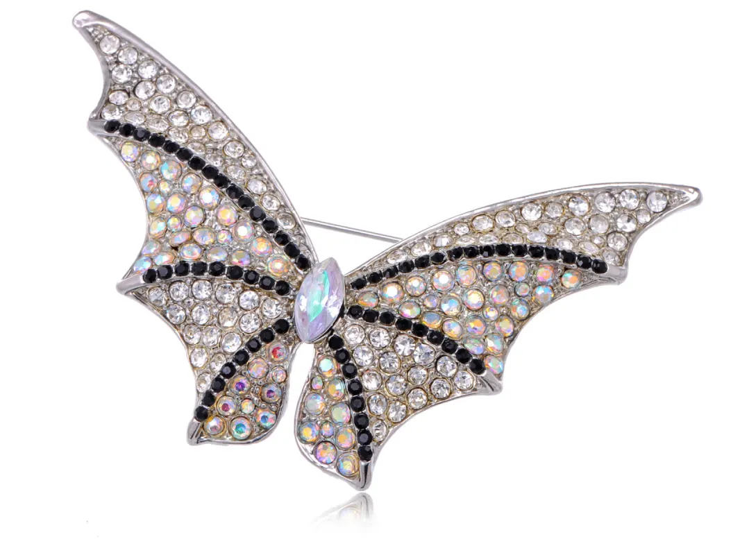 Cool Rhinestone Bat Winged Butterfly Pin Brooch sold by Anna-Kaci