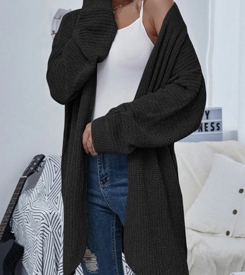 Chunky Knit Oversized Cardigan sold by Anna-Kaci